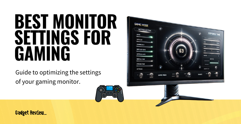 best monitor settings for gaming guide