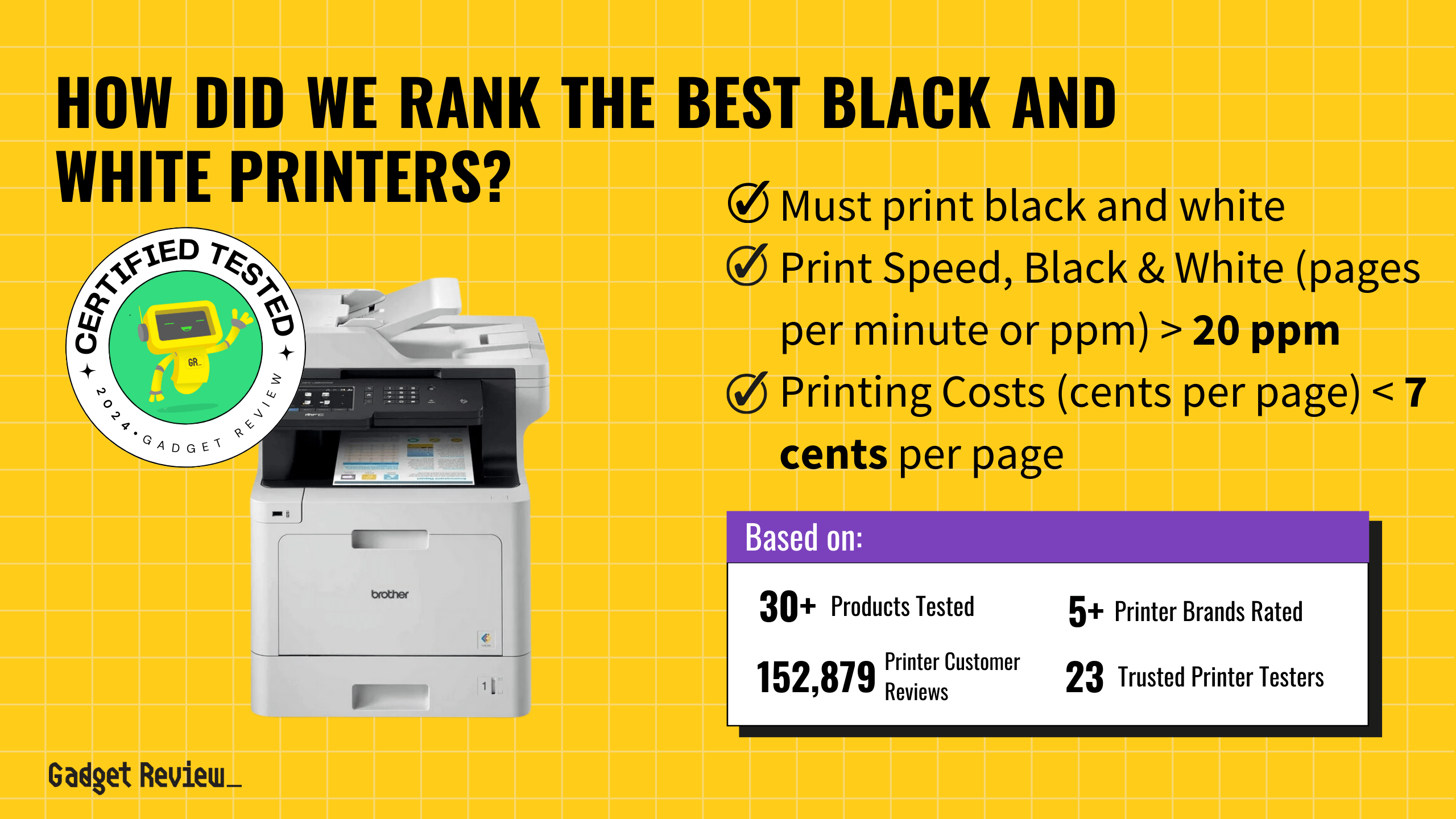 best black and white printer guide that shows the top best printer model