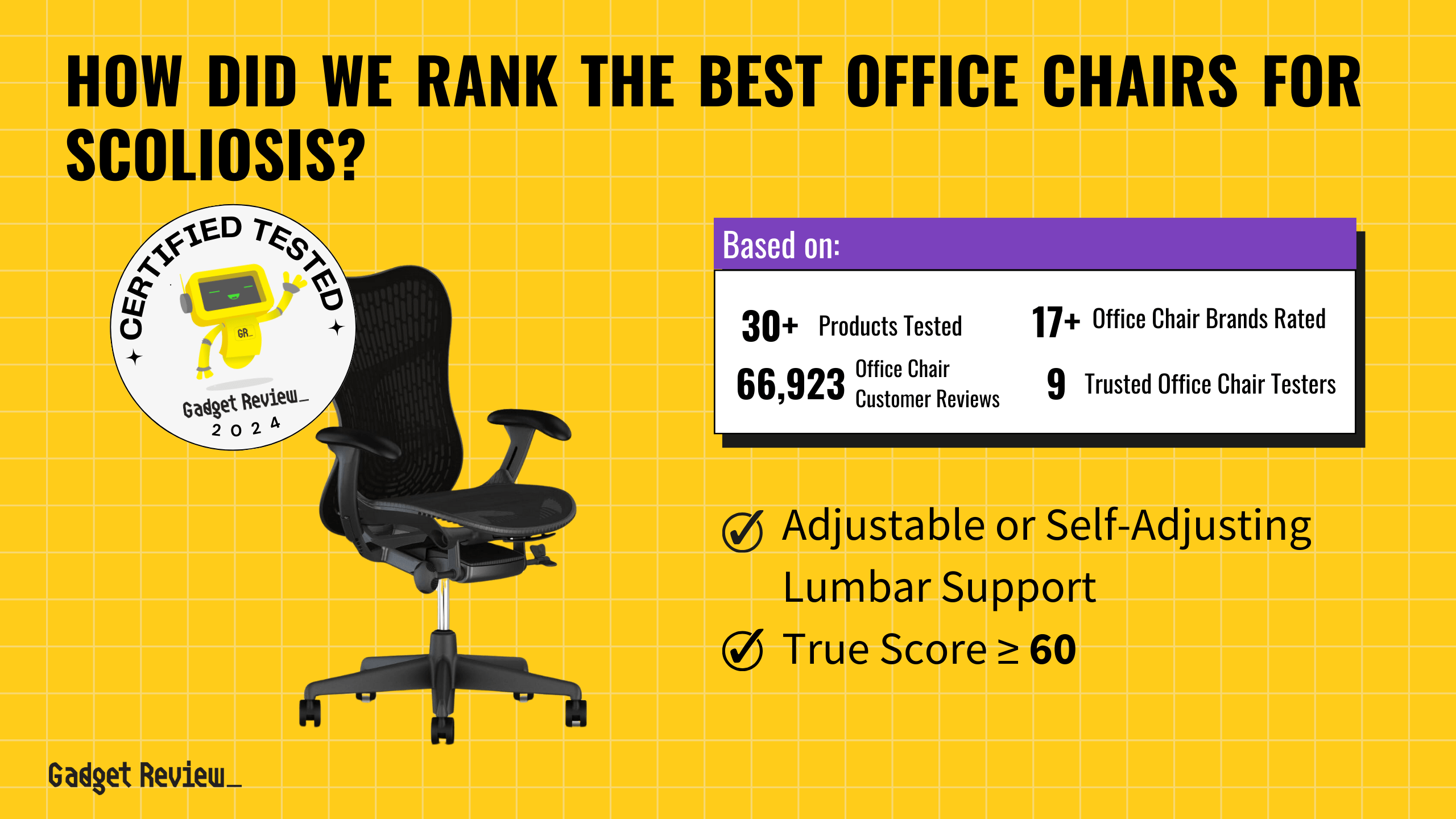 best office chair scoliosis guide that shows the top best office chair model