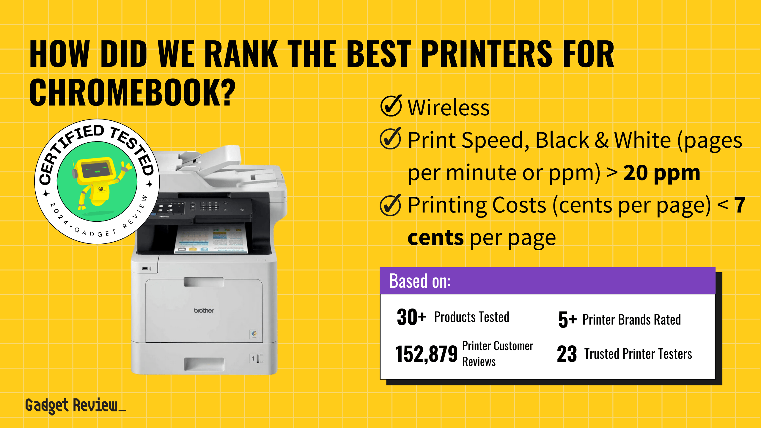 best printer for chromebook guide that shows the top best printer model