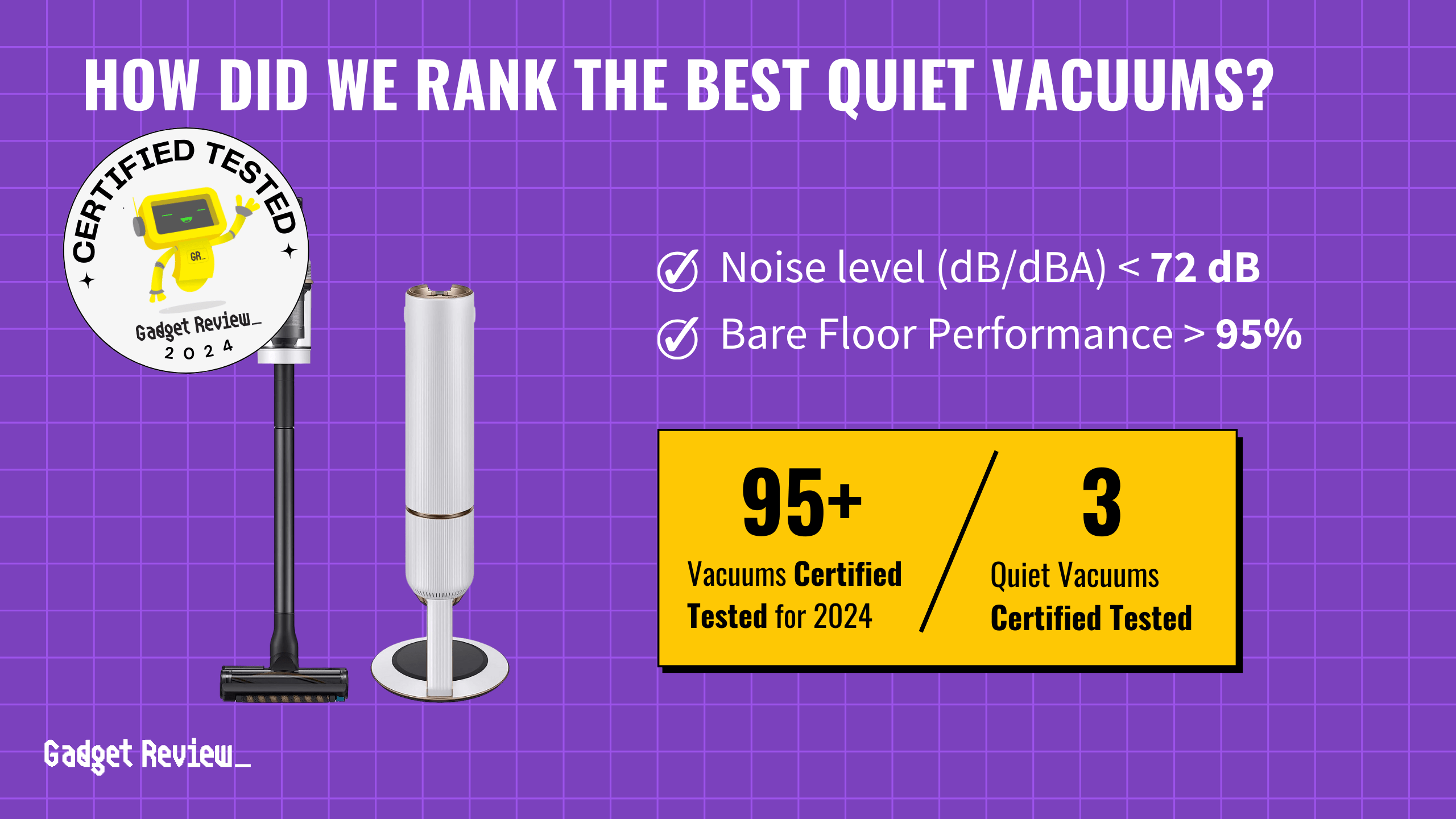 What are the Top 3 Quiet Vacuum in 2024