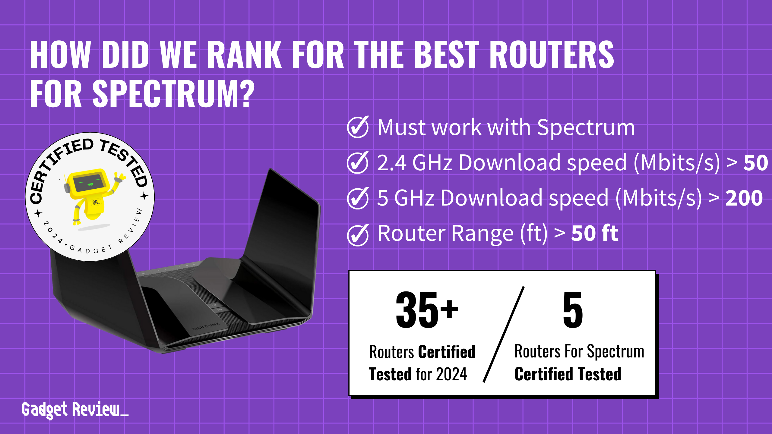 best router for spectrum guide that shows the top best router model