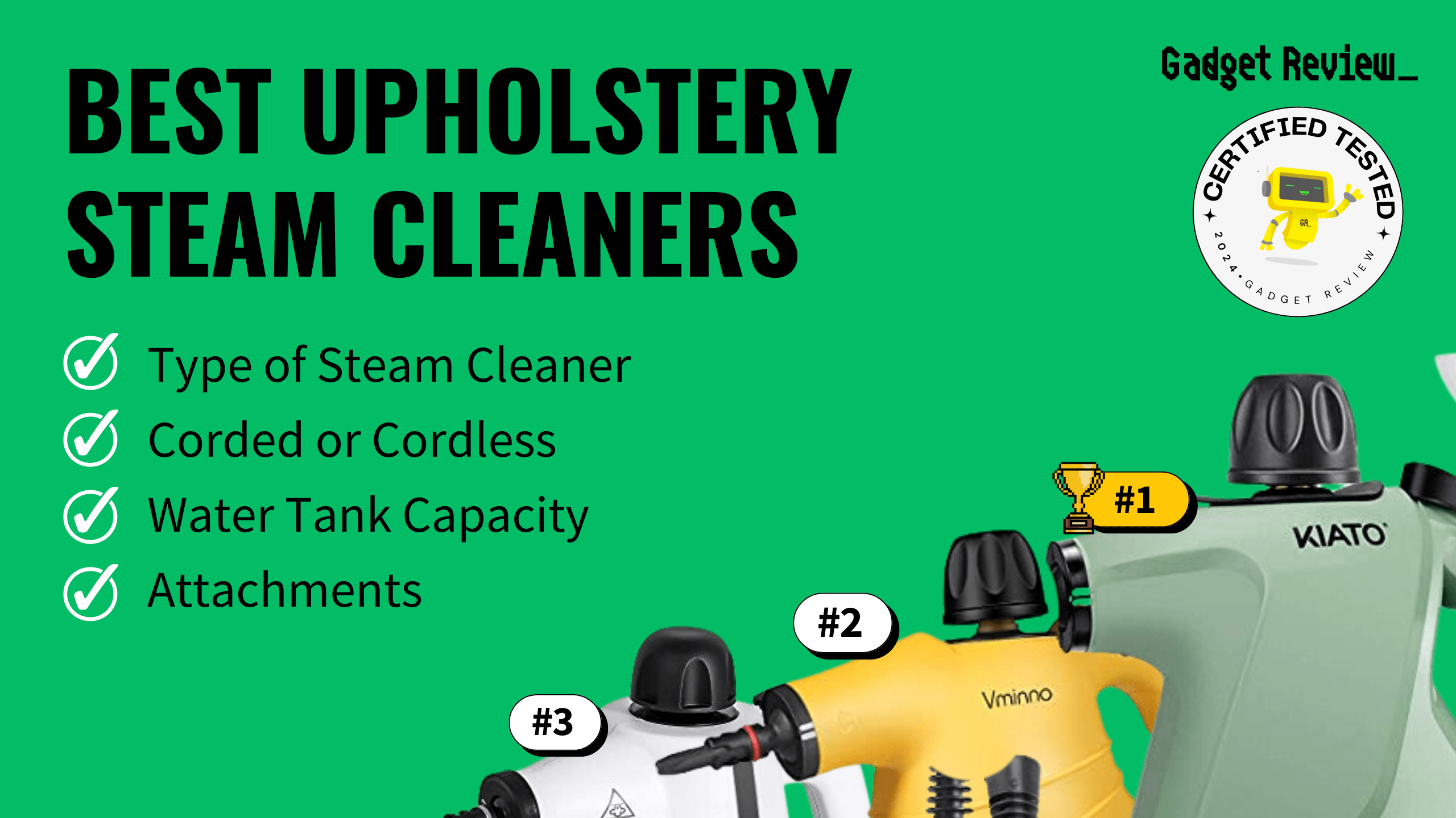 Best Upholstery Steam Cleaners