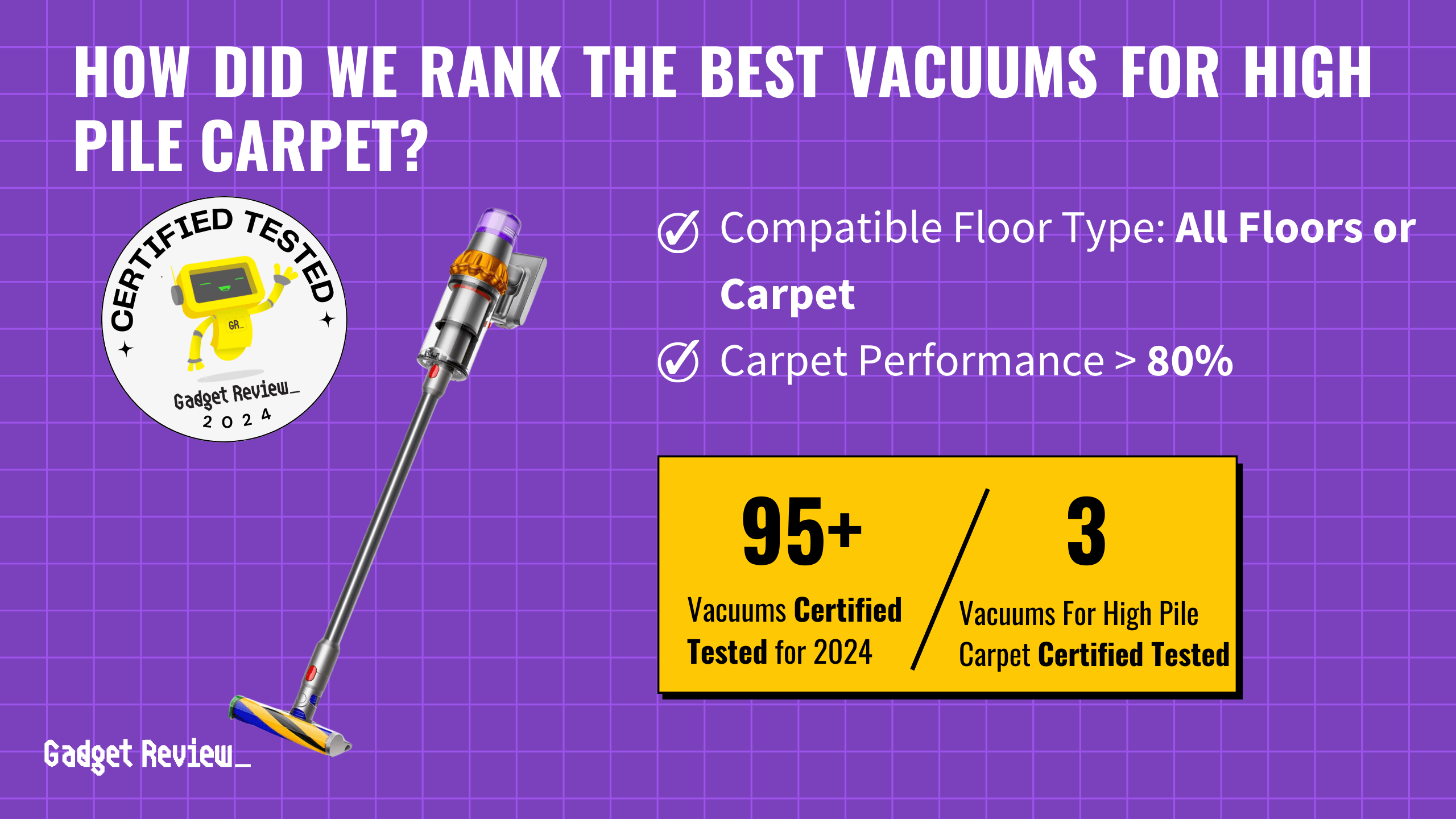 best vacuum for high pile carpet guide that shows the top best vacuum cleaner model