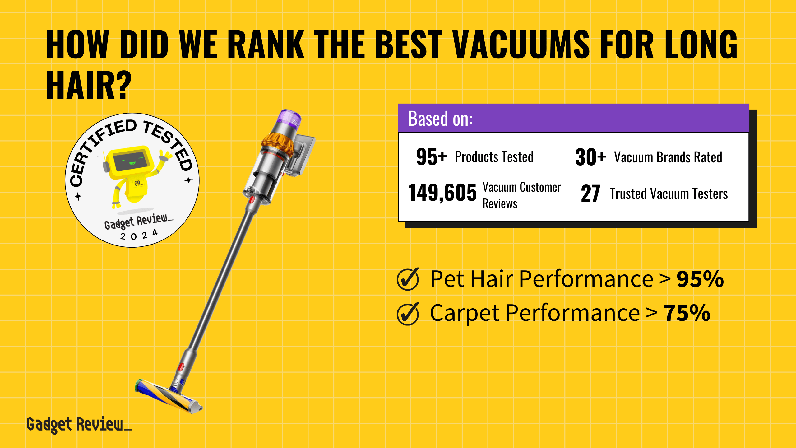 best vacuum for long hair guide that shows the top best vacuum cleaner model