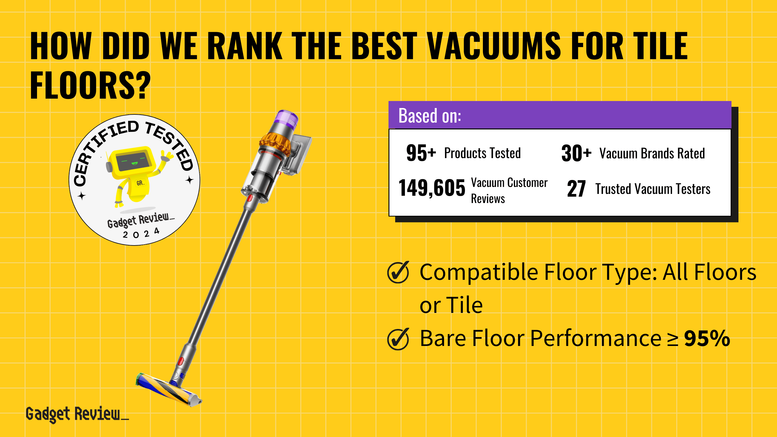 best vacuums tile floors guide that shows the top best vacuum cleaner model