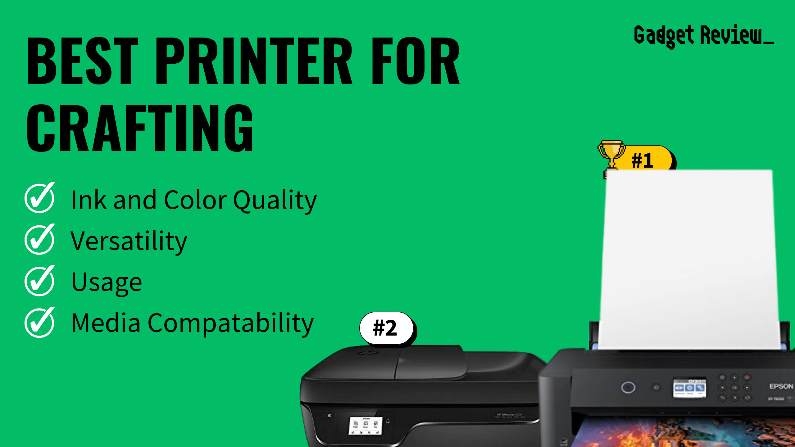 best bluetooth printer featured image that shows the top three best printer models