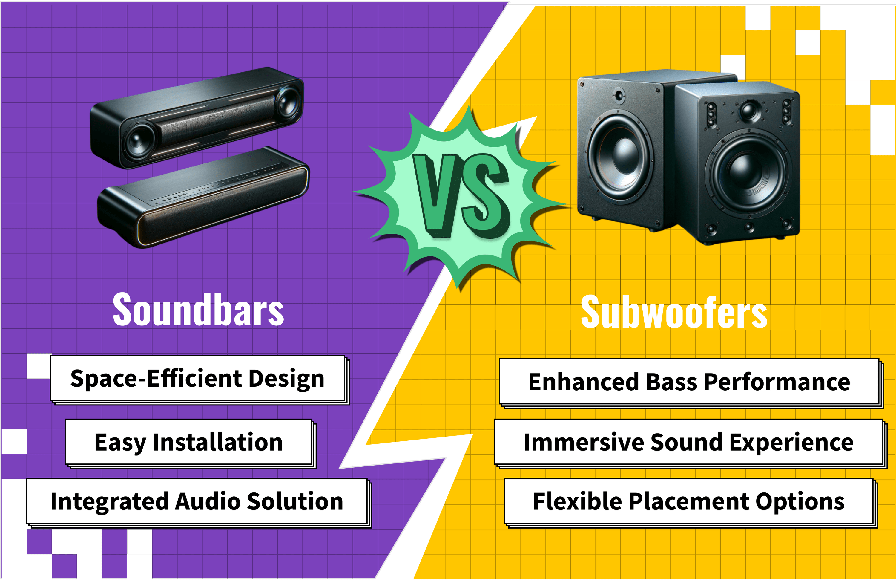 soundbar vs subwoofer guide