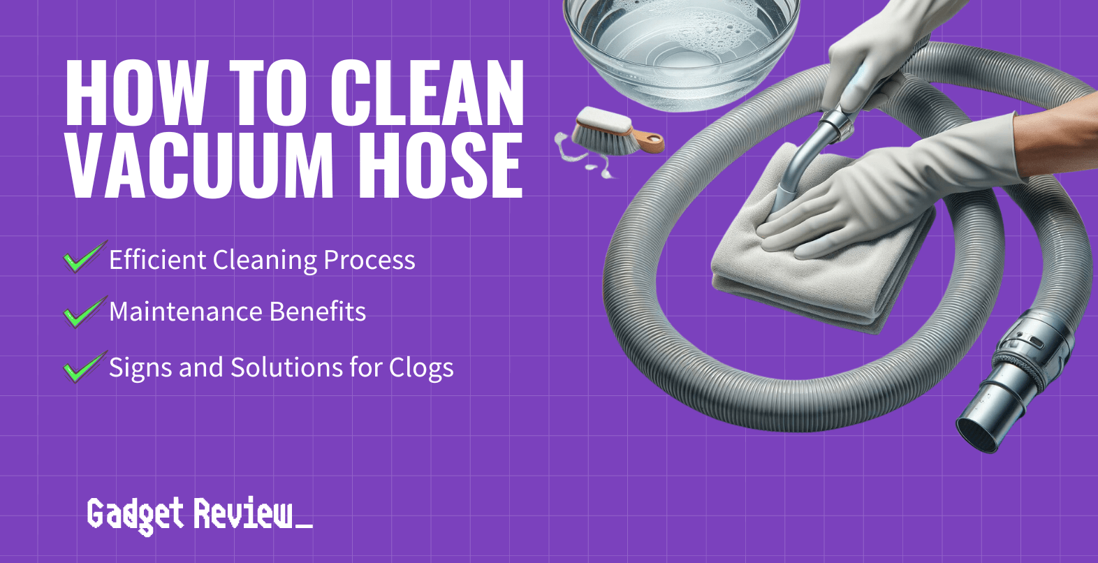 how to clean vacuum hose guide