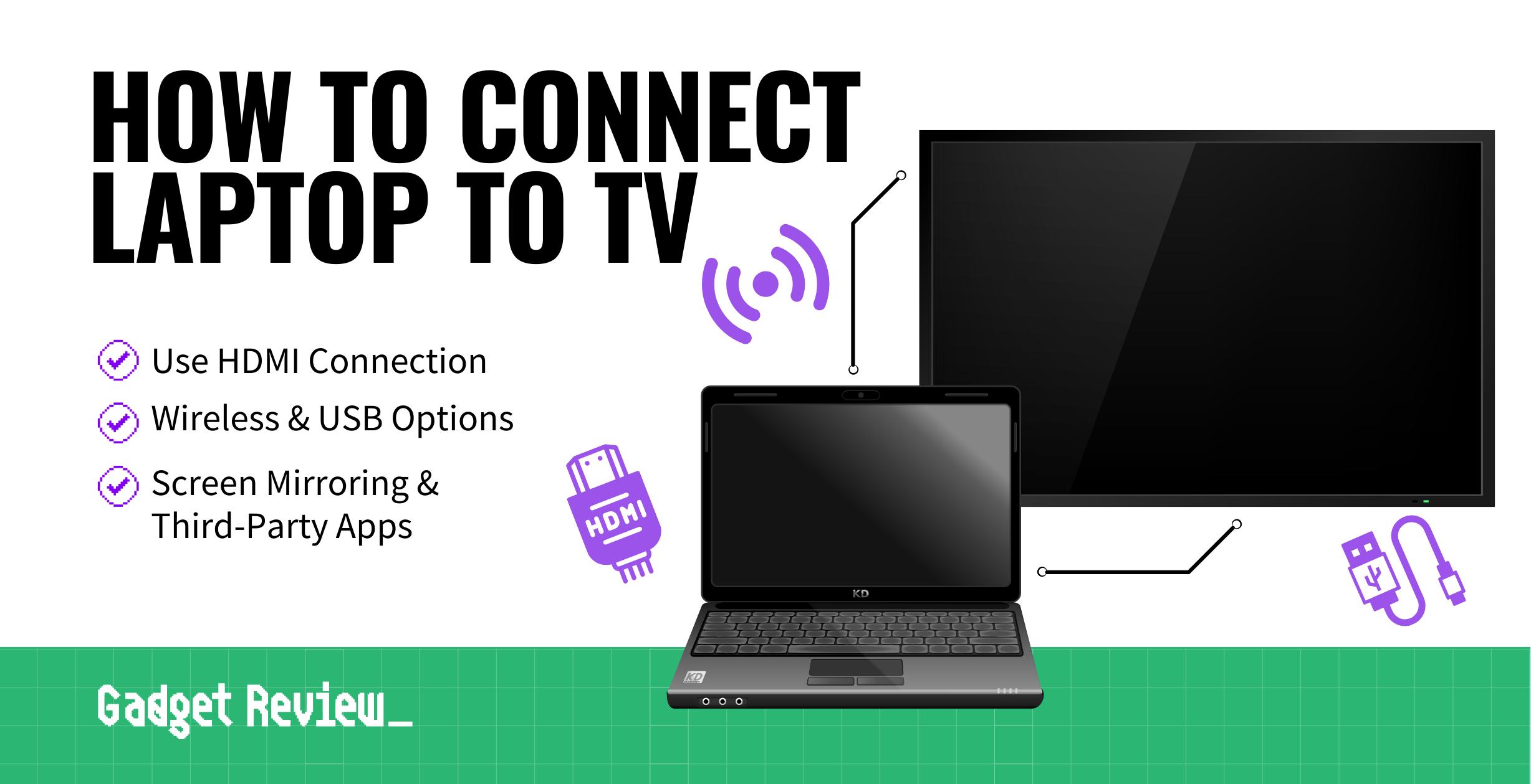 how to connect laptop to tv guide