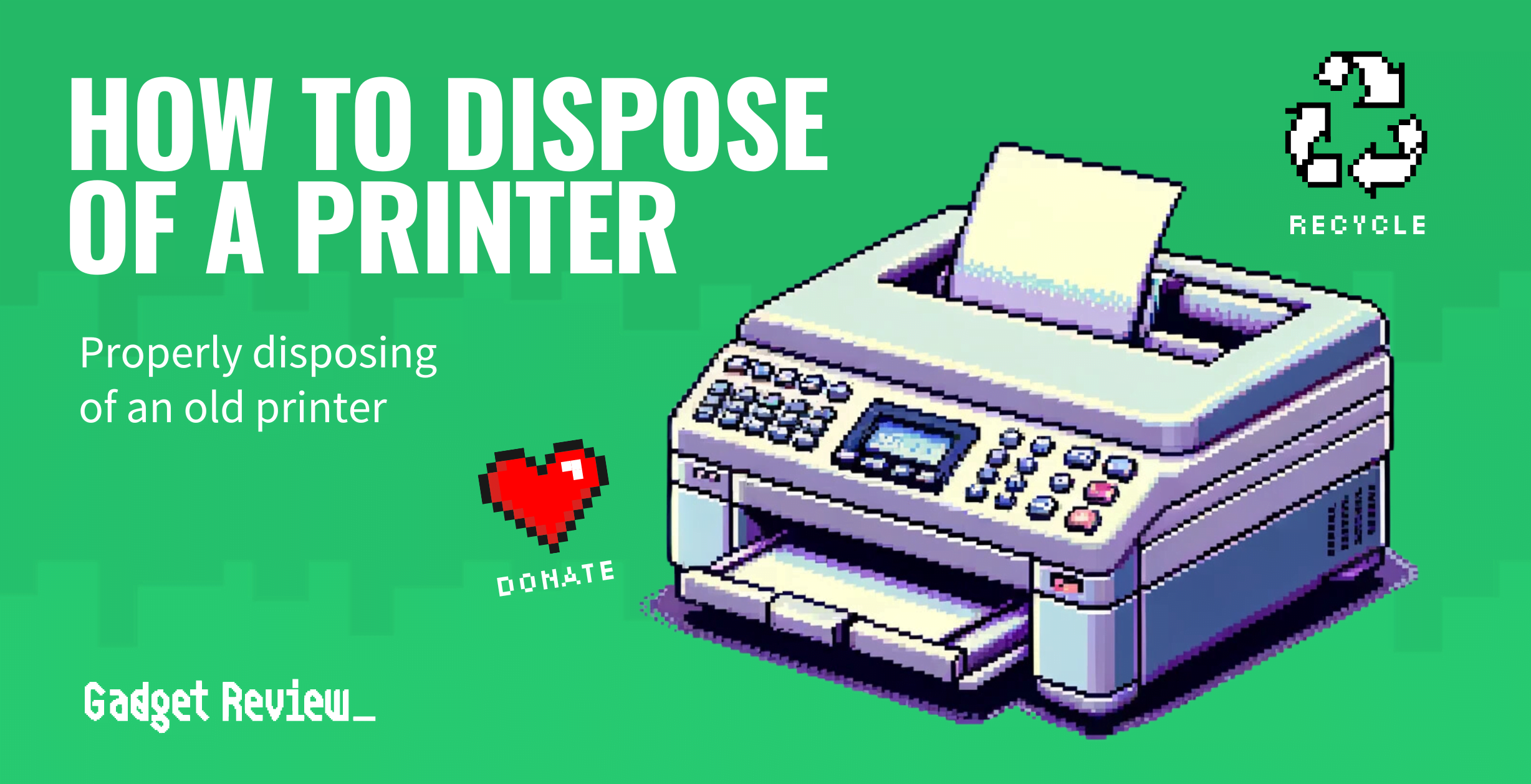 how to dispose of printer guide